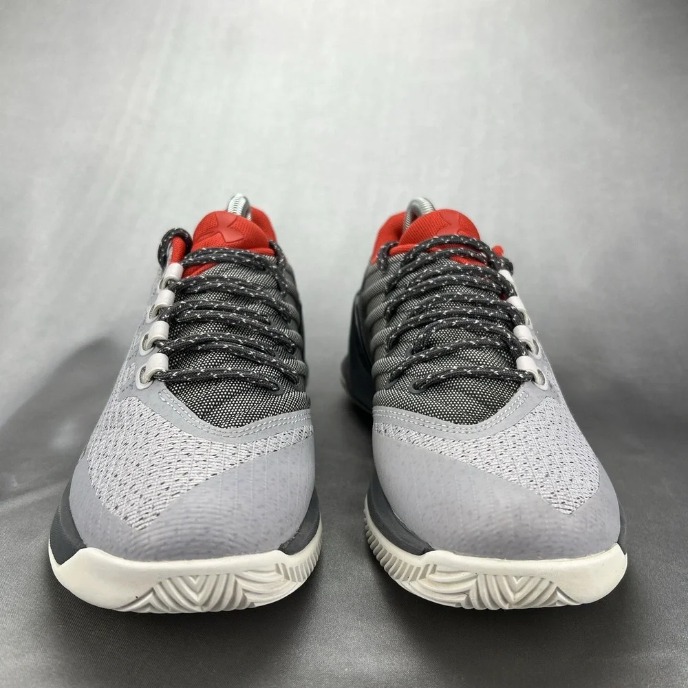 Under Armour Steph Curry Youth Size 6Y Grey/Orange Basketball Shoe 3Z6 Low Kids‎